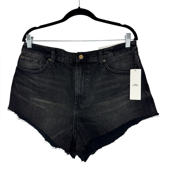 BDG Denim Cheeky Shorts Black - Picture 2 of 11
